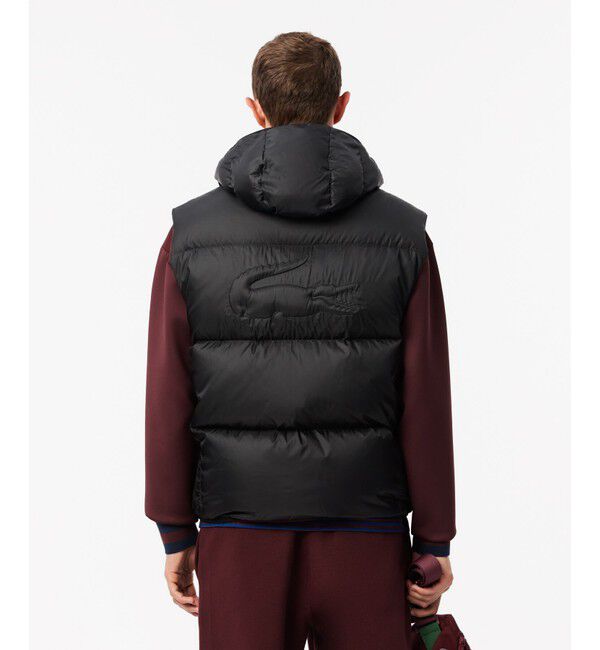 LACOSTE「撥水 バックステッチダウンベスト / スタンドジップダウン」|ダウンベスト・ベスト|