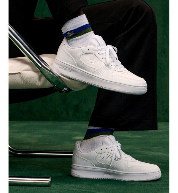 LACOSTE「メンズ L001 SET 224 7 SMA」|スニーカー|ホワイト&times;ホワイト