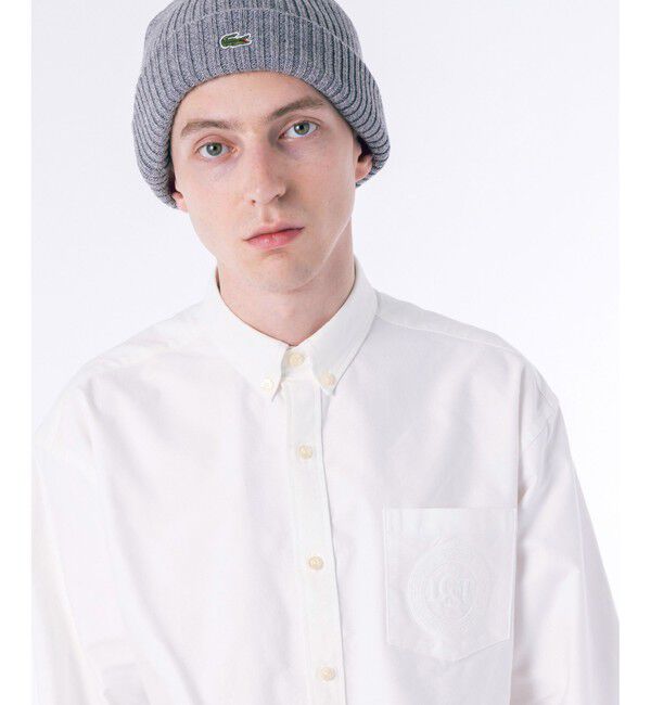 LACOSTE「ヘビーウェイト オーバーサイズ ウォッシュドオックスフォードBD長袖シャツ」|シャツ・ブラウス|