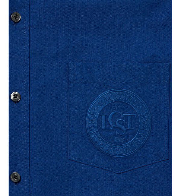 LACOSTE「ヘビーウェイト オーバーサイズ ウォッシュドオックスフォードBD長袖シャツ」|シャツ・ブラウス|