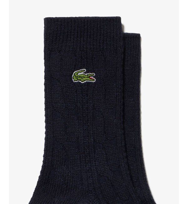 LACOSTE「エッセンシャルケーブルニットウィメンズソックス 22-24cm」|ソックス|