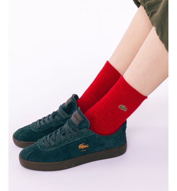 LACOSTE「エッセンシャルケーブルニットウィメンズソックス 22-24cm」|ソックス|
