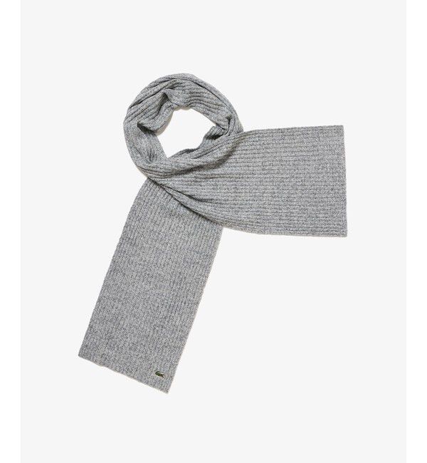 LACOSTE「メランジェニットマフラー」|マフラー|