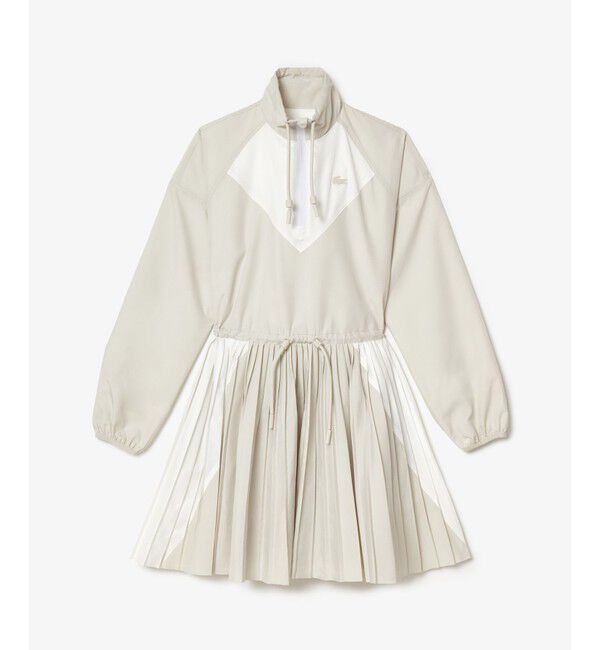 LACOSTE「プリーツスカートアノラックドレス / ハーフジップワンピース」|ワンピース|