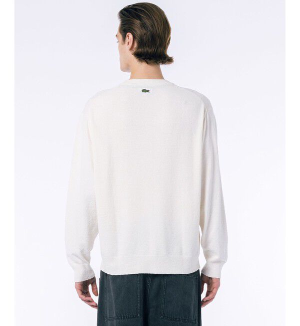 LACOSTE「ナイロン&times;コットン ジャカードグラフィック ニットセーター」|ニット・セーター|