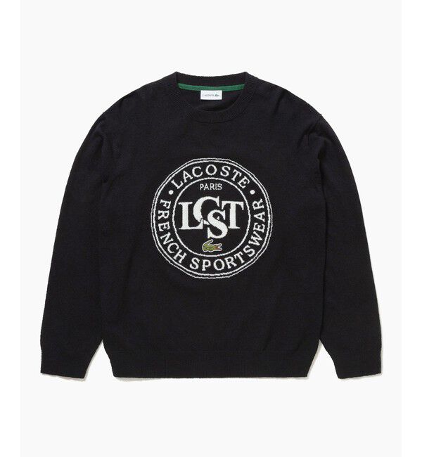 LACOSTE「ナイロン&times;コットン ジャカードグラフィック ニットセーター」|ニット・セーター|