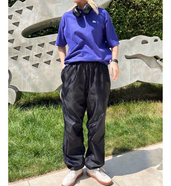 LACOSTE「モノグラム柄ジャカード ナイロントラックパンツ / ナイロンパンツ」|その他|