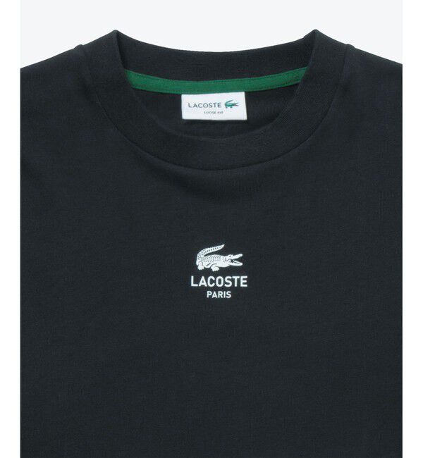 LACOSTE「オーバーサイズ PARISロゴ ヘビーウェイト 長袖Tシャツ / ロンT」|Tシャツ・カットソー|