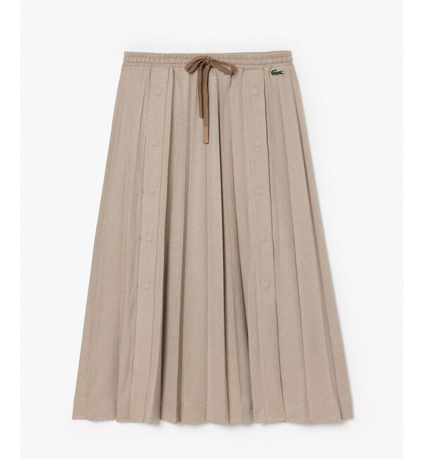 LACOSTE「ロングプリーツフランネルスカート」|スカート|