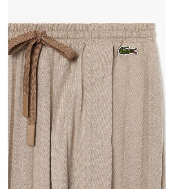 LACOSTE「ロングプリーツフランネルスカート」|スカート|