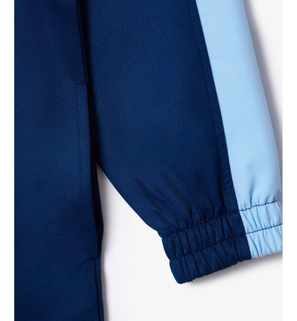 LACOSTE「ライン切り替え トラックジャケットドレス / ハーフジップワンピース」|ワンピース|