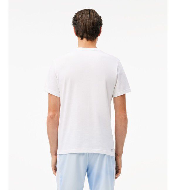 LACOSTE「吸水速乾『ダニール・メドベージェフ』ネームグラフィックTシャツ」|Tシャツ・カットソー|