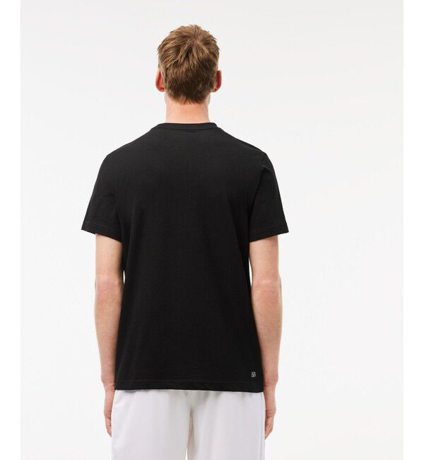 LACOSTE「吸水速乾『ダニール・メドベージェフ』ネームグラフィックTシャツ」|Tシャツ・カットソー|