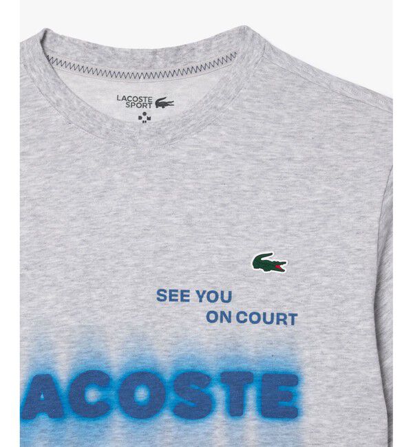 LACOSTE「吸水速乾『ダニール・メドベージェフ』ネームグラフィックTシャツ」|Tシャツ・カットソー|