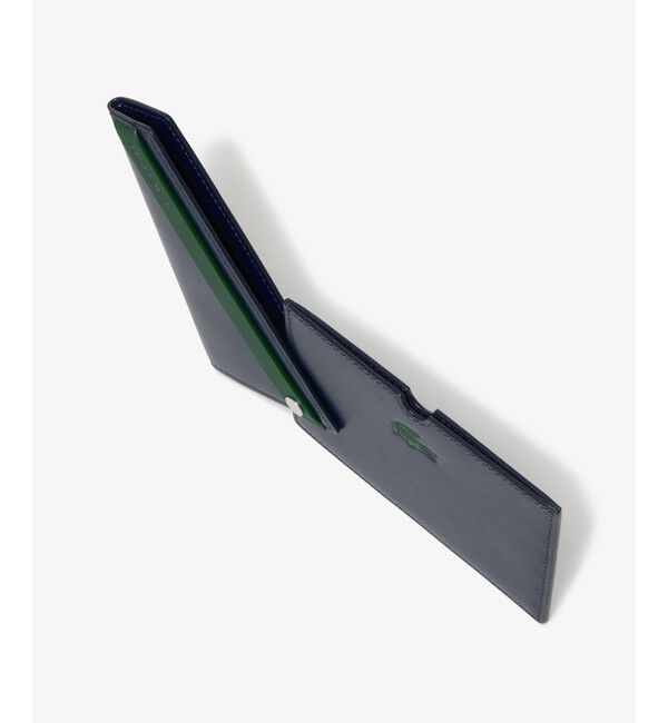 LACOSTE「スライドオープンレザーカードケース」|名刺入れ・カードケース|