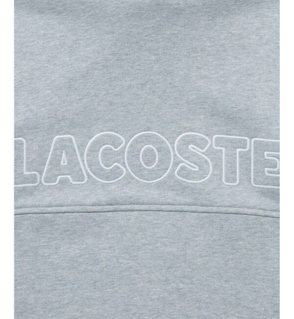 LACOSTE「アウトラインネームステッチスウェットフーディー / 裏パイルスウェットパーカー」|パーカー|