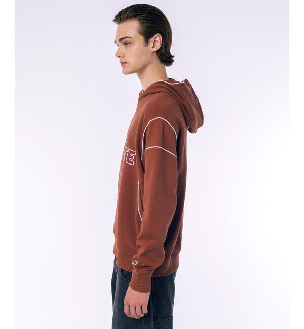 LACOSTE「アウトラインネームステッチスウェットフーディー / 裏パイルスウェットパーカー」|パーカー|