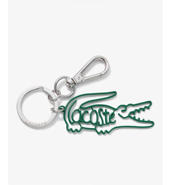 LACOSTE「ネームワニロゴキーホルダー」|チャーム・キーホルダー|グリーン