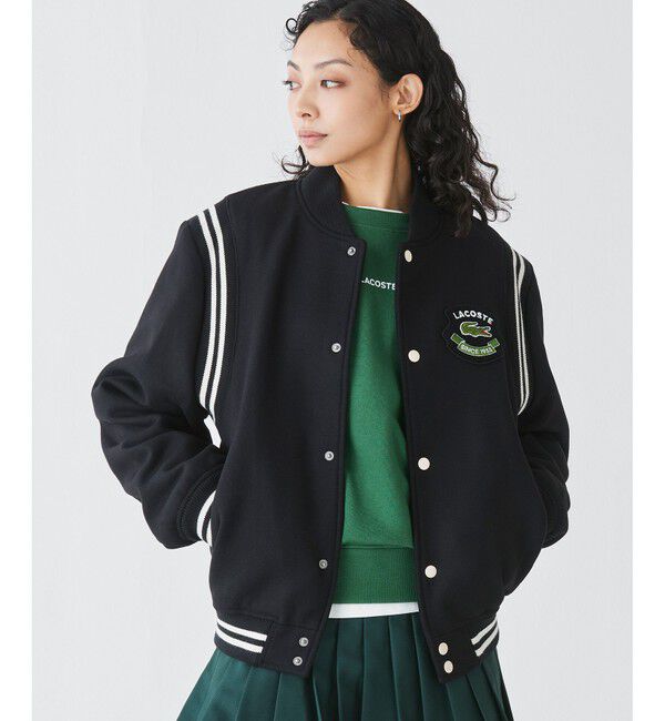 LACOSTE「ウールバーシティジャケット / ウールスタジャン 中綿ブルゾン」|ブルゾン・スタジャン|