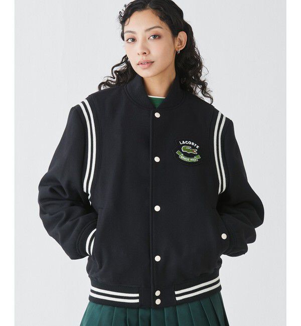 LACOSTE「ウールバーシティジャケット / ウールスタジャン 中綿ブルゾン」|ブルゾン・スタジャン|