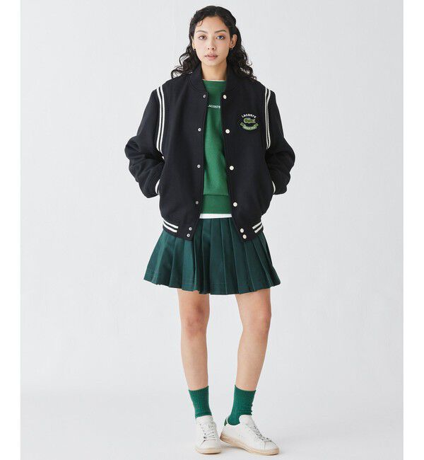 LACOSTE「ウールバーシティジャケット / ウールスタジャン 中綿ブルゾン」|ブルゾン・スタジャン|