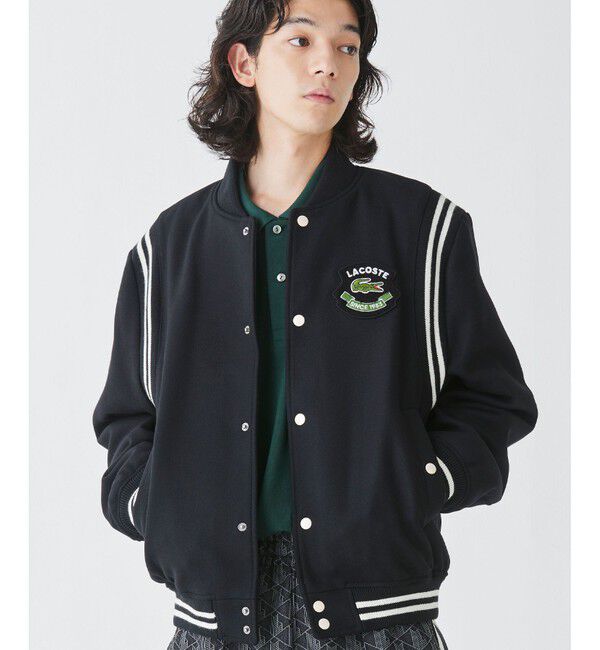 LACOSTE「ウールバーシティジャケット / ウールスタジャン 中綿ブルゾン」|ブルゾン・スタジャン|