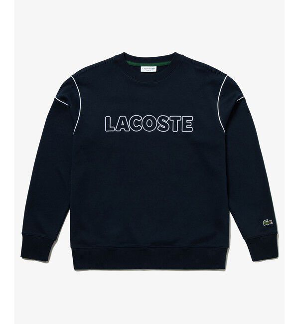 LACOSTE「アウトラインネームステッチクルーネックスウェット トレーナー」|スウェット・ジャージ|