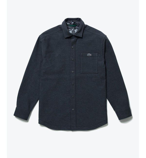 LACOSTE「無地 フラワーカモフラ柄 リバーシブルレギュラーカラーシャツ」|シャツ・ブラウス|