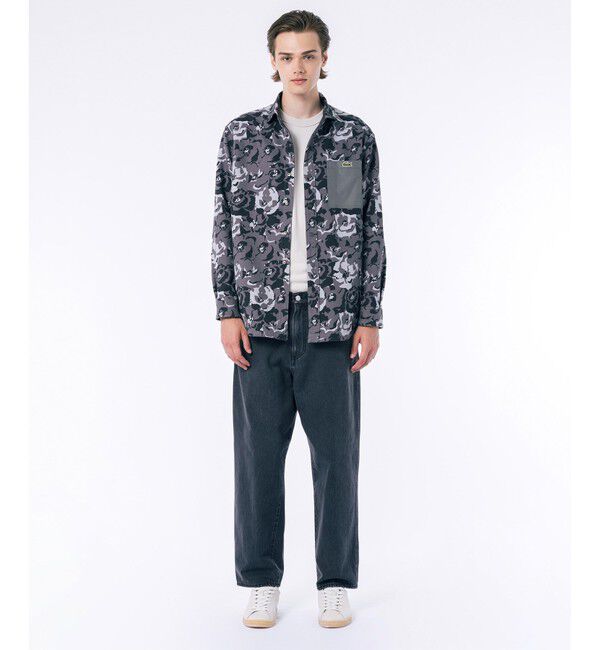 LACOSTE「無地 フラワーカモフラ柄 リバーシブルレギュラーカラーシャツ」|シャツ・ブラウス|