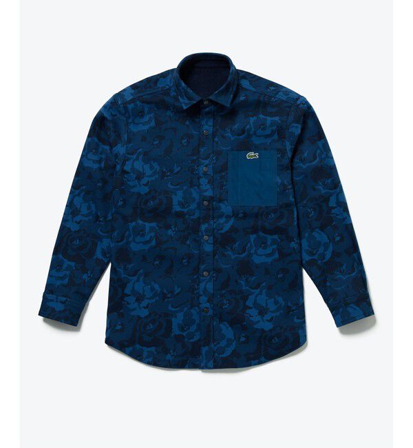 LACOSTE「無地 フラワーカモフラ柄 リバーシブルレギュラーカラーシャツ」|シャツ・ブラウス|