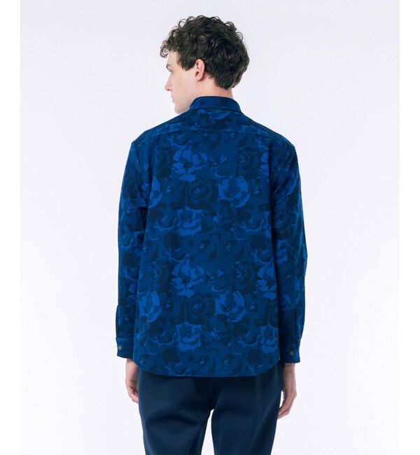 LACOSTE「無地 フラワーカモフラ柄 リバーシブルレギュラーカラーシャツ」|シャツ・ブラウス|