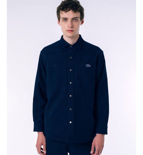 LACOSTE「無地 フラワーカモフラ柄 リバーシブルレギュラーカラーシャツ」|シャツ・ブラウス|