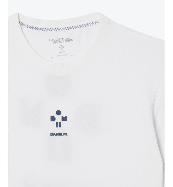 LACOSTE「『ダニール・メドベージェフ』シグネチャープリントドライTシャツ」|Tシャツ・カットソー|