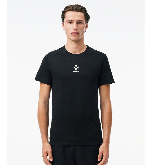 LACOSTE「『ダニール・メドベージェフ』シグネチャープリントドライTシャツ」|Tシャツ・カットソー|