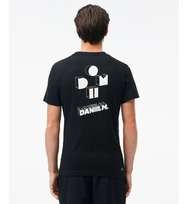 LACOSTE「『ダニール・メドベージェフ』シグネチャープリントドライTシャツ」|Tシャツ・カットソー|
