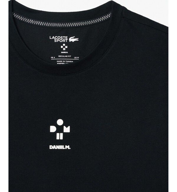 LACOSTE「『ダニール・メドベージェフ』シグネチャープリントドライTシャツ」|Tシャツ・カットソー|