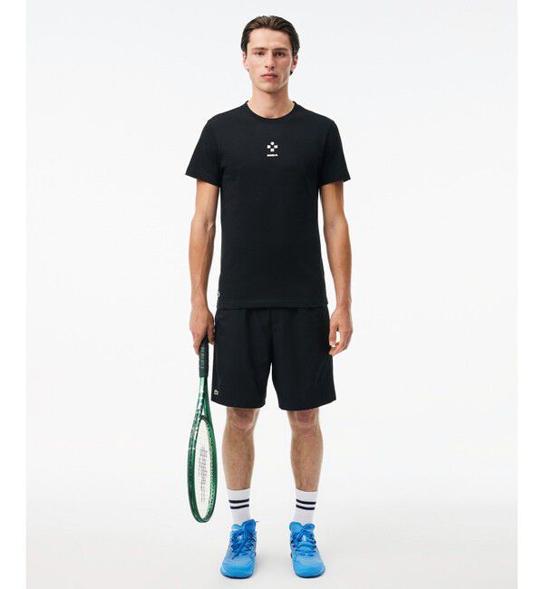 LACOSTE「『ダニール・メドベージェフ』シグネチャープリントドライTシャツ」|Tシャツ・カットソー|