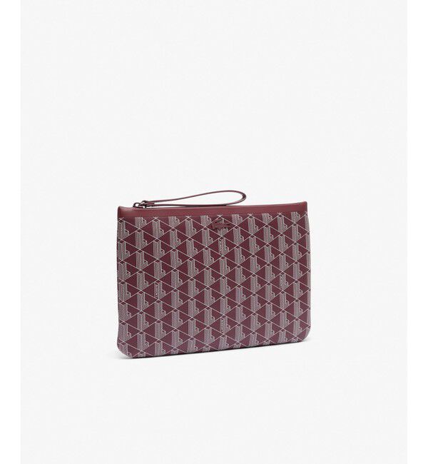 LACOSTE「ゼリー ミニクラッチバッグ」|クラッチバッグ|ワイン