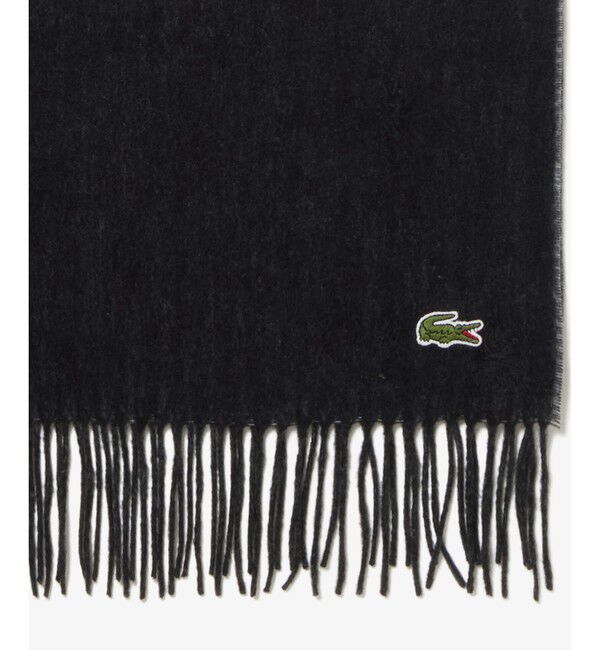 LACOSTE「ビッグブランドネームロゴジャカードマフラー」|マフラー|