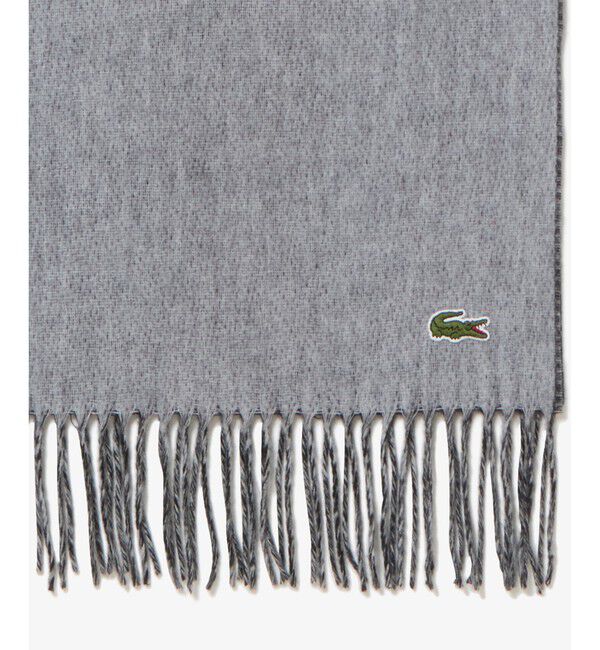 LACOSTE「ビッグブランドネームロゴジャカードマフラー」|マフラー|