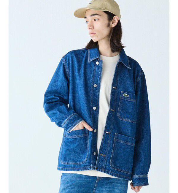 LACOSTE「ヘビーオンスデニムジャケット」|シャツ・ブラウス|インディゴブルー