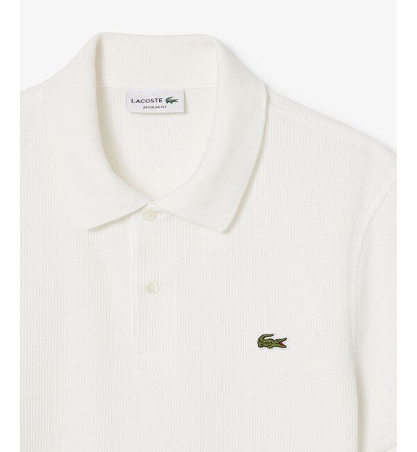 LACOSTE「スクエアニットポロシャツ」|ポロシャツ|