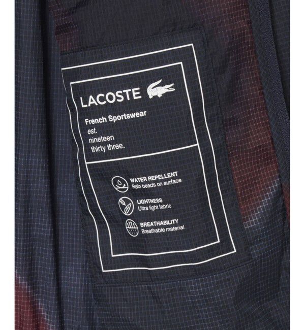 LACOSTE「撥水ライトウェイトリップストップフードジャケット」|その他|