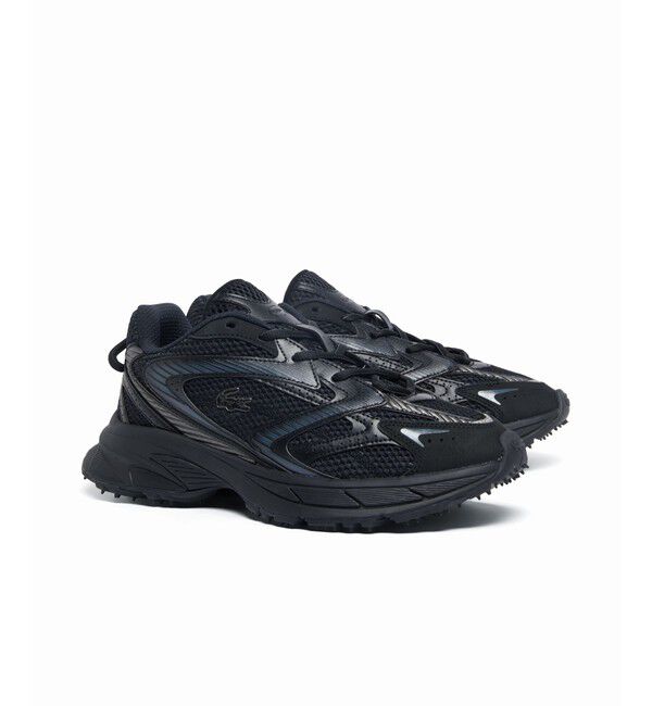 LACOSTE「メンズ L003 NEO SHOT 125 1 SMA ビッグメッシュ ハイテクスニーカー」|スニーカー|ブラック