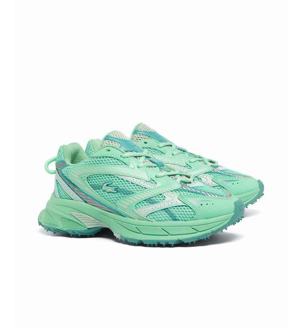 LACOSTE「メンズ L003 NEO SHOT 125 1 SMA ビッグメッシュ ハイテクスニーカー」|スニーカー|グリーン