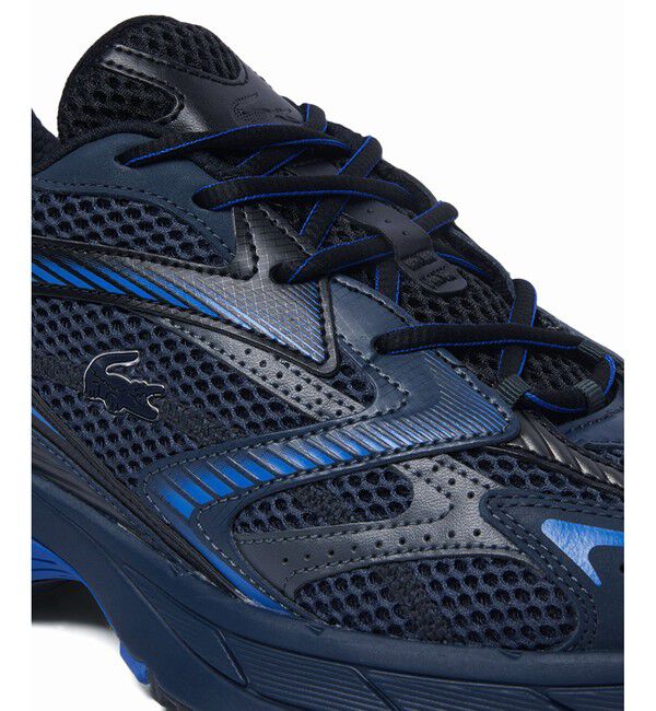 LACOSTE「メンズ L003 NEO SHOT 125 1 SMA ビッグメッシュ ハイテクスニーカー」|スニーカー|ネイビー