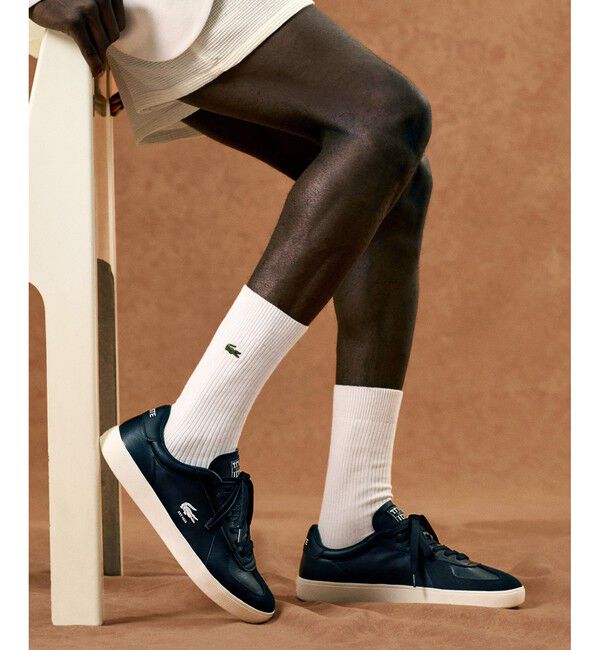 LACOSTE「メンズ BASESHOT PRO 125 3 SMA」|スニーカー|ブラック&times;ホワイト