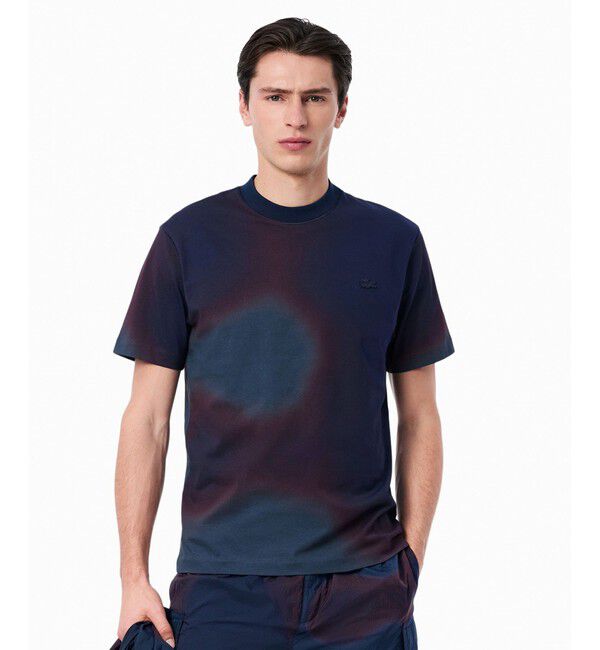 LACOSTE「オンブレテキスタイルクルーネック半袖Tシャツ」|Tシャツ・カットソー|