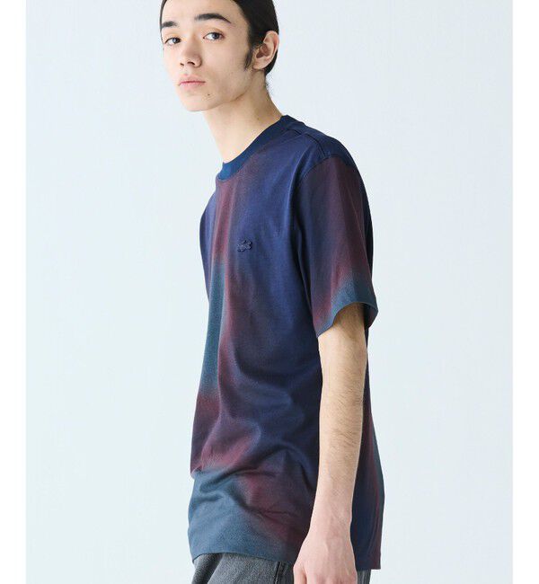 LACOSTE「オンブレテキスタイルクルーネック半袖Tシャツ」|Tシャツ・カットソー|