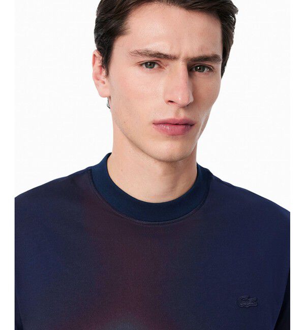 LACOSTE「オンブレテキスタイルクルーネック半袖Tシャツ」|Tシャツ・カットソー|